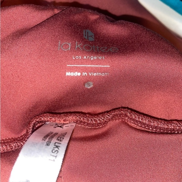 La Kottee Mauve Pleated Activewear Skort Size Small Preppy Workout Casual Fab - Picture 7 of 7